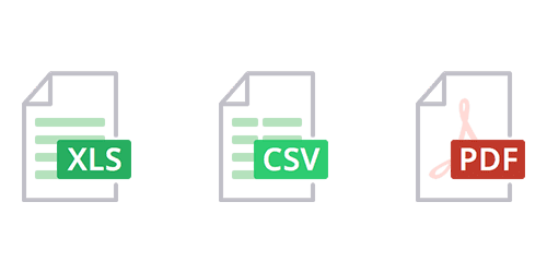 Shoflo\'s PDF, XLS, and CSV export/import support