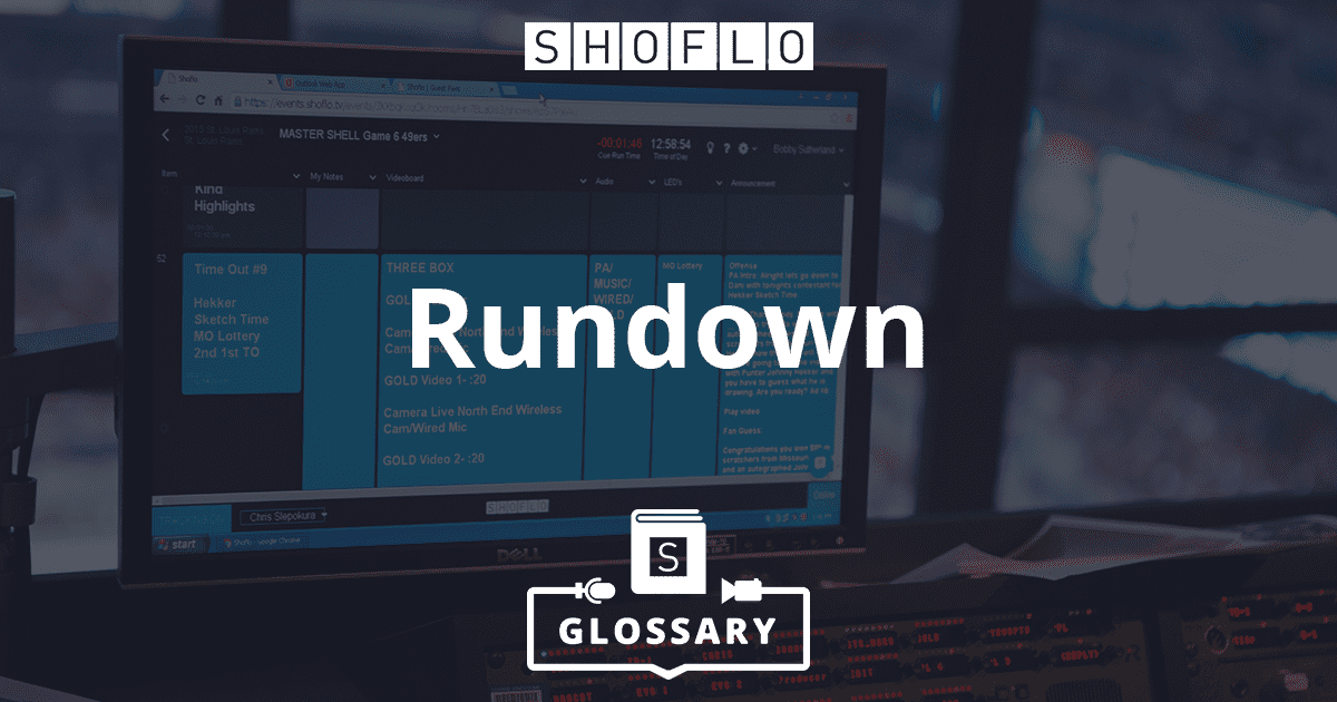 What is a production rundown? Shoflo.TV Glossary