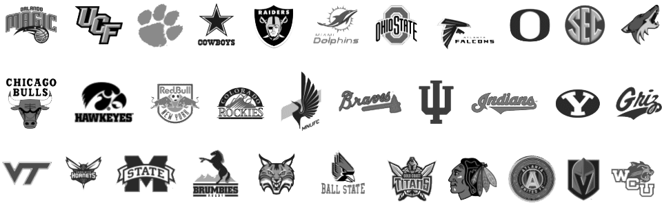 Shoflo customer logos that include Facebook, Clemson, TedX, Walmart, and more