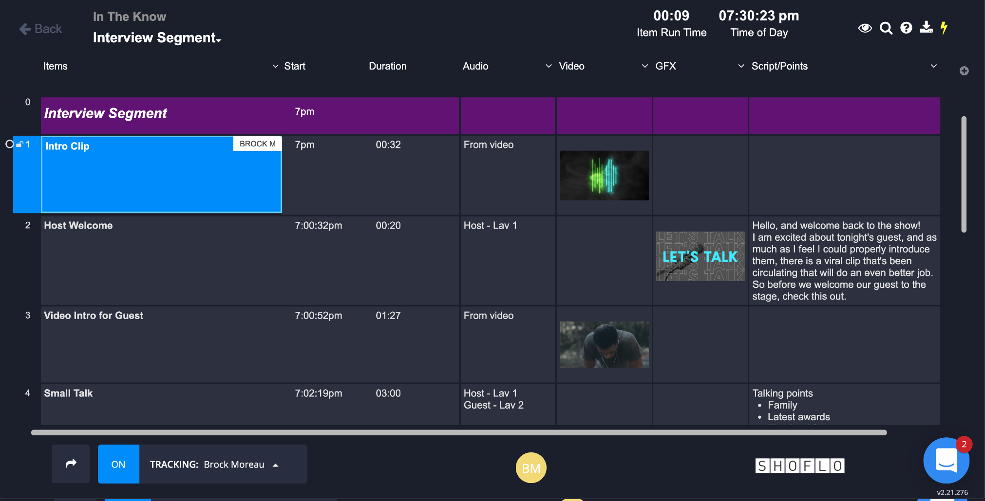 Blank Show Rundown Template Enps Advanced User S Guide Manualzz Tv